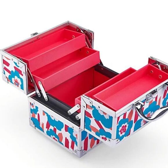 Caboodles Adored Traincase Case Makeup Organizer - Picture 2 of 9